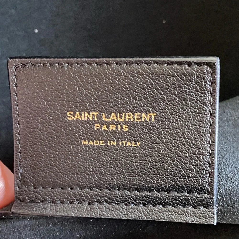 EUC YSL Saint Laurent East West Supple Leather Shopping Tote Black - Picture 11 of 14